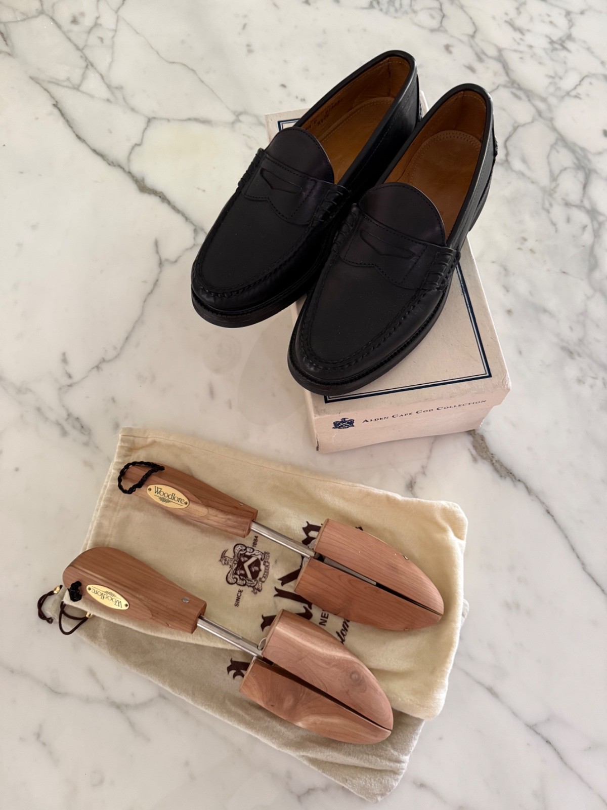 Alden H404 Black Aniline LHS / Penny Loafer