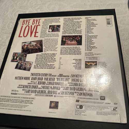 Bye Bye Love: Widescreen Laserdisc - Picture 3 of 12