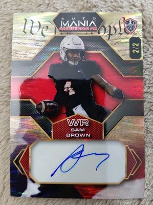 Sam Brown PACKERS 2024 Wild Card Auto Mania Autograph 2/2
