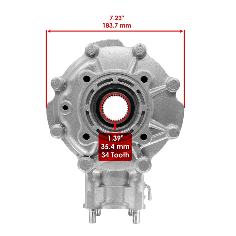 Diferencial trasero completo para Honda TRX300 Fourtrax 300 2X4 1988-1995 Foto 2 de 4