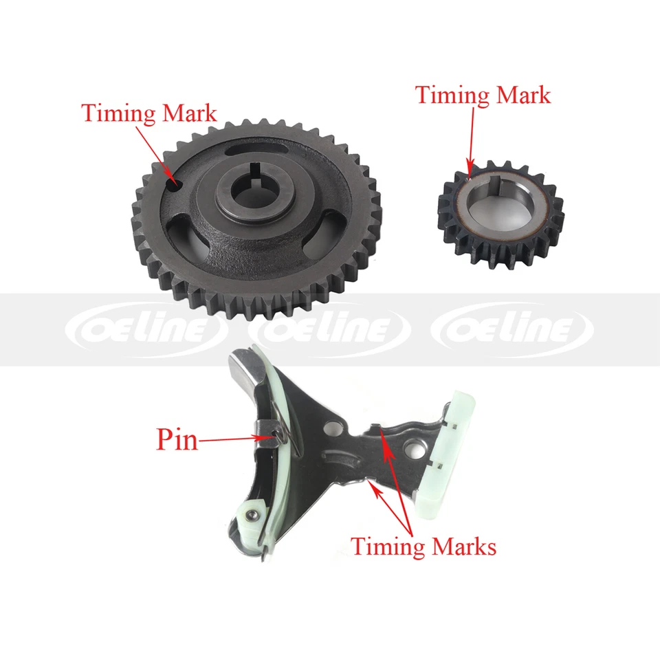 Комплект цепи ГРМ водяной насос для 94-03 Chevrolet Cavalier Buick GMC Sonoma 2,2 л - Изображение 3 из 4