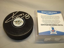 Kyle Turris Signed Nashville Predators Hockey Puck Autograph Beckett BAS COA 1A