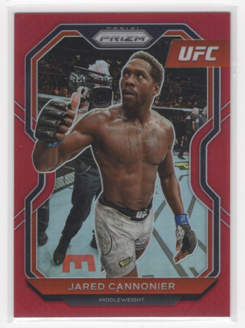 2021 Panini Prizm UFC Prizms Red #44 Jared Cannonier /275 - NM-MT