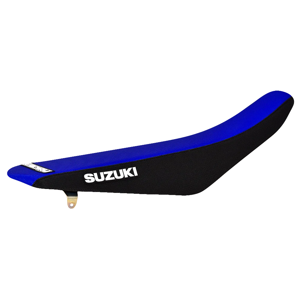 2018 2024 Suzuki RMZ 450 Enjoy MFG SEAT COVER BLACK BLUE GRIPPER 163 LOGO