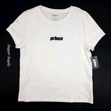 T-shirt Prince Tennis donna grande bianca spin SS nuova