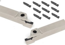 Stech- Drehhalter zum Ein- bzw. Abstechen 3,0 mm  + 10 Wendeplatten 2-schneidig