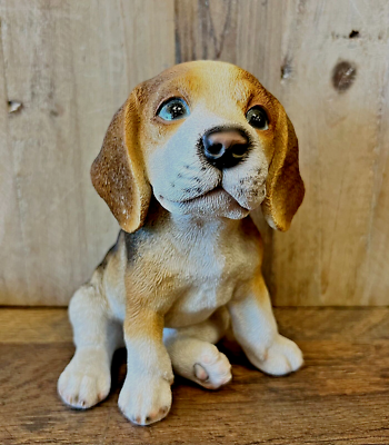 Dog Beagle Puppy Figurine Resin 5