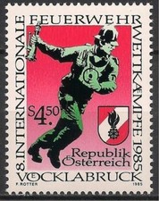 Austria 1985 Fireman Fire Rescue Emergency 1v MNH