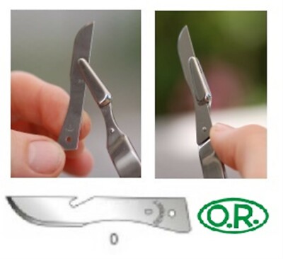 Ruttgers O.R. Solingen : Konf. 100 Einweg Skalpellklingen Typ 0 Made in Germany
