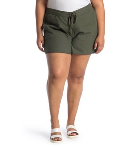 olive green plus size shorts