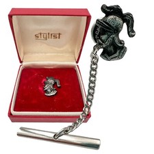 Cravatta spilla vintage anni 50 Hickok USA stilista ROMAN SOLIDER scatola originale