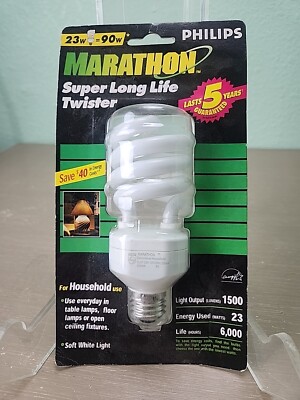 Philips Marathon Super Long Life Twister 5 Year 23W Light Bulb K5