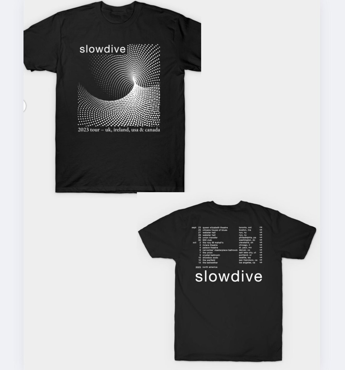 Slowdive Tour 2024 Vintage Shirt, Slowdive Band Unisex Tshirt Size