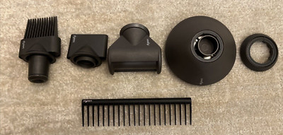 6 QTY Genuine  Dyson Hair Dryer Attachments Accessories includes Detangling Comb