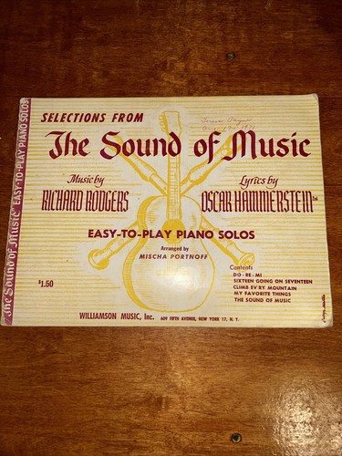 Selections From The Sound Of Music By Richard Rodgers Williamson Music