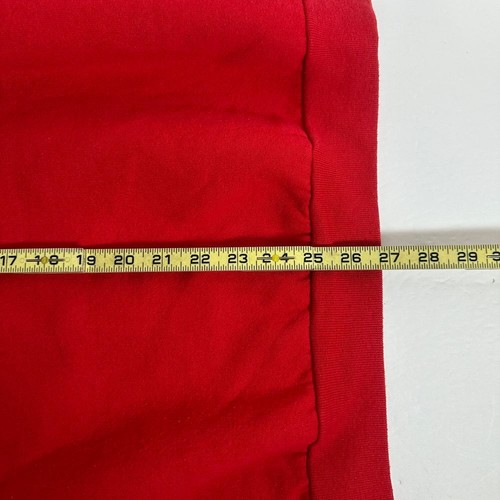 Sudadera Fruit of the Loom Vintage Roja Navidad Poinsettia Vacaciones Festivas XL - Imagen 10 de 10