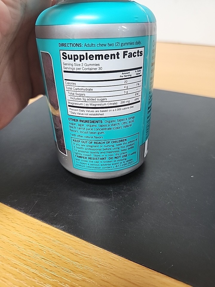 Qunol extra streng magnesium citrate gummies 200mg per serving 60pk eBay