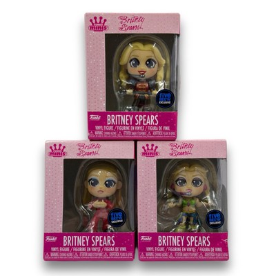 Funko Minis Britney Spears SET OF 3 Metallic Chases Five Below Exclusive