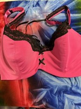 Frederick  s of Hollywood pink Lacey Corsiety Bra 36D