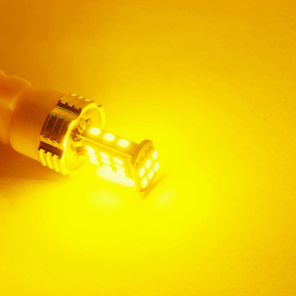 Allá Lighting 3157 LED intermitente de señal de giro, lámpara de bombilla de estacionamiento amarillo brillante Foto 2 de 4