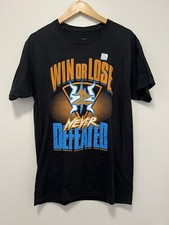 WWE Zack Ryder & Curt Hawkins Never Defeated Black T Shirt Size Medium Authentic
