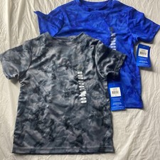 2 Champion Boys Athletic Shirt Awesome Blue Gray Size 4