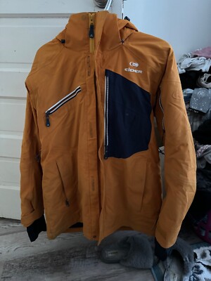 Used Mens L Eider Ski Jacket: Waterproof, Insulated