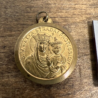 Vintage CDF ITALY - B V Della Strada Proteggimi Medal Vintage Estate Sale
