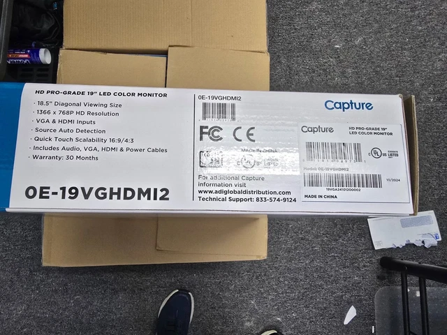 Capture 0E-19VGHDMI2 19" HD Pro-Grade LED
