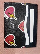 coach new york mini card wallet Msrp $100