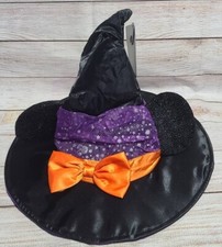 Disney Parks Minnie Mouse Halloween Witch Hat - Black/Purple/Orange - NEW