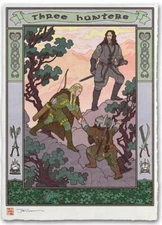 Lord of The Rings Legolas Aragorn Gimli Japanese Poster Giclee Print Art Mondo