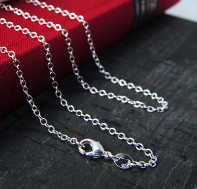 Charismatische Damen,Herren solide Sterling Silber 925 Rolokette, 50,...60 - Bild 1 von 2