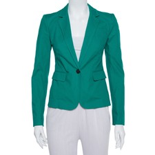 Joseph Green Stretch Cotton Watch Short Blazer S