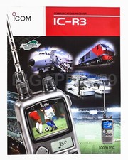 Volantino/brochure di vendita per ricevitore radio portatile a banda larga Icom IC-R3