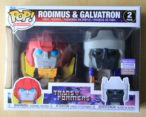 Funko SDCC 2023 Summer Exclusive Transformers Rodimus & Galvatron Pop 2 Pack
