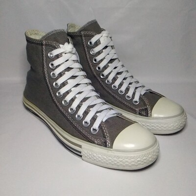 Converse All-Star Canvas Hi-Top Sneakers Gray Size Mens Size Gently Used 