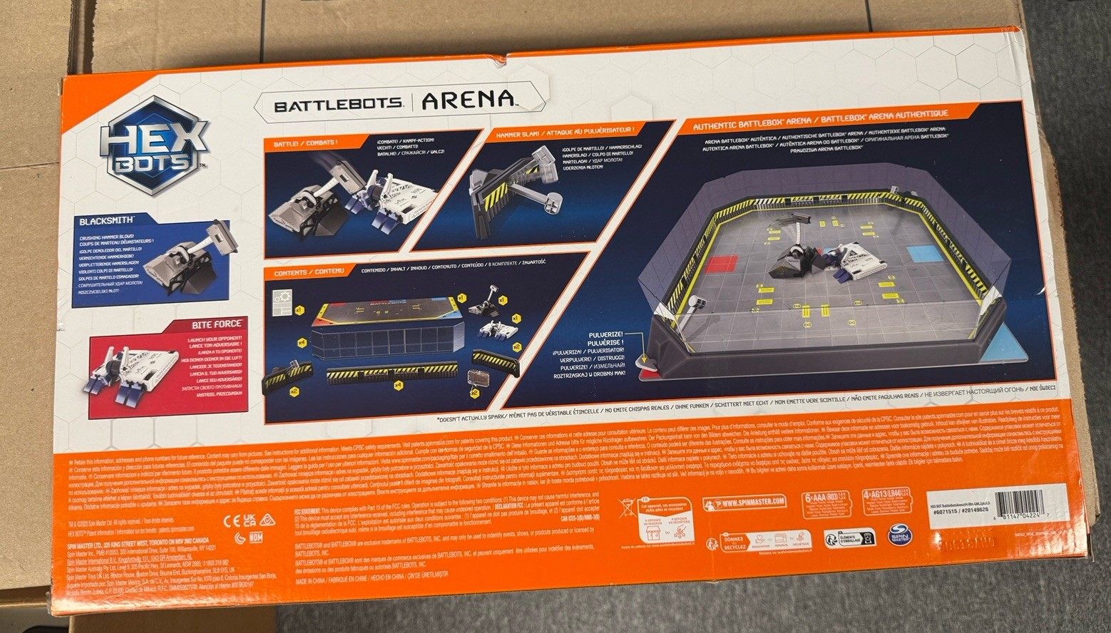 HEX BOTS BattleBots Arena MAX, Remote Control Robot Toys for Kids 