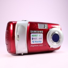 Samsung Digital Camera Digimax A402 4.0MP Red Tested