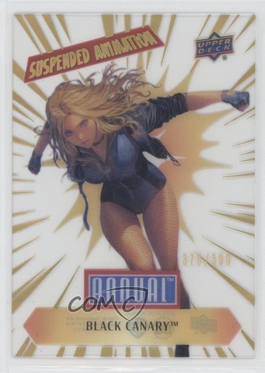 2023 Upper Deck DC Annual Suspended Animation 378/399 Black Canary #SA-26 10no