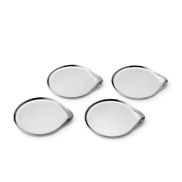Georg Jensen - Untersetzer Wine Edelstahl - 4X Glasuntersetzer FüR Lounge & Bar-image