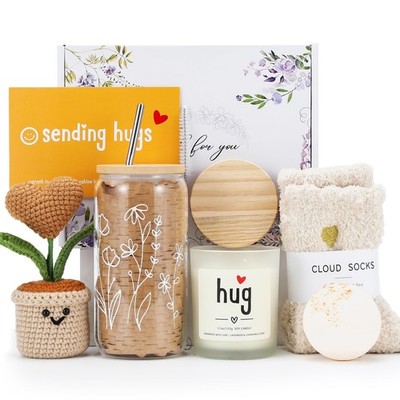 Get Well Gifts Basket for Women - Hugs & Healing Luxury Care Package for Her,...