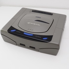 Console SEGA Saturn grise c&acirc;ble HST-3210 test&eacute; d'occasion du JAPON