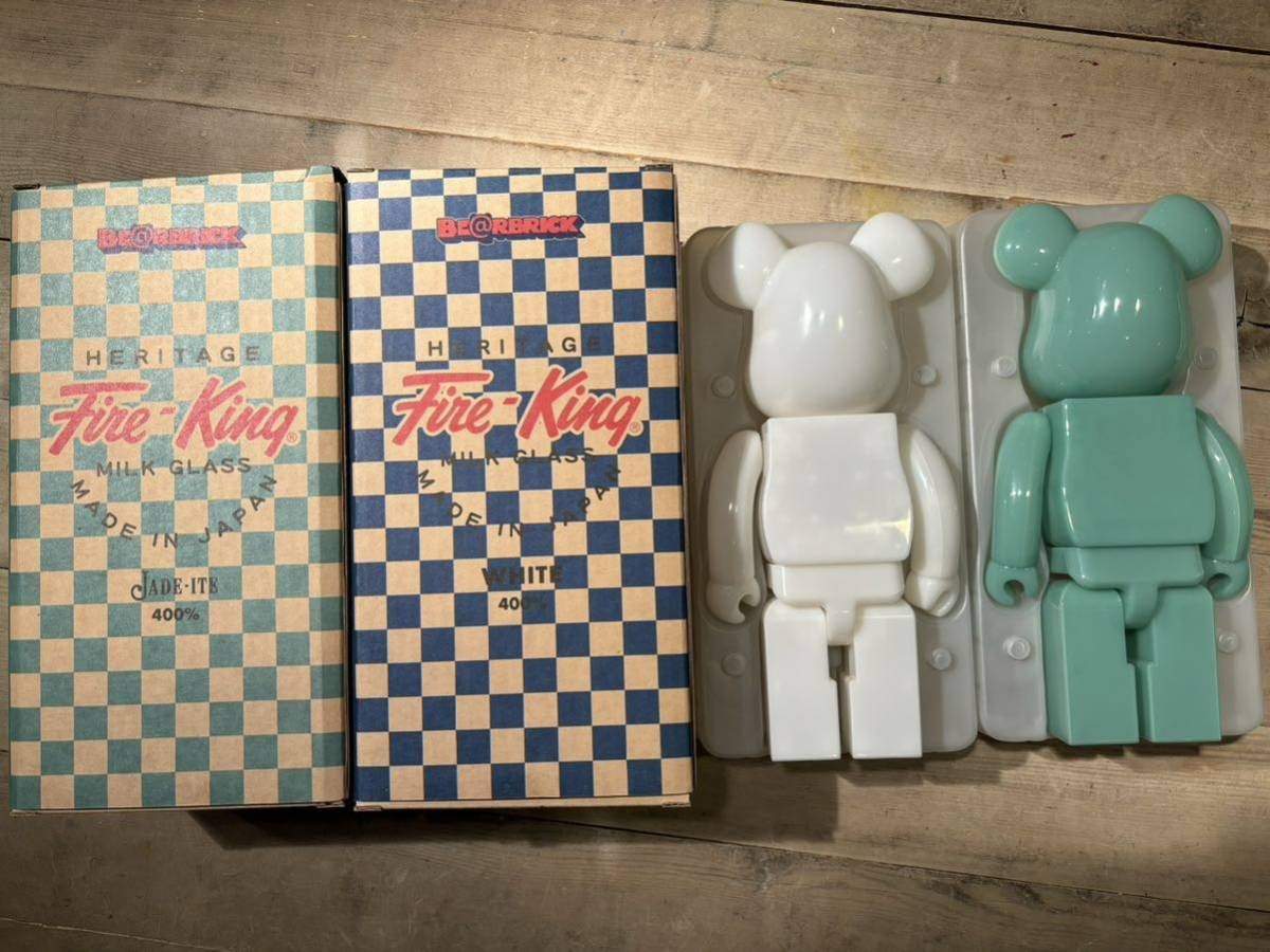 その他 BE@RBRICK Fire-King 400%100% WHITE GREEN その他 BE@RBRICK Fire-King 400%100% WHITE GREEN BE@RBRICK