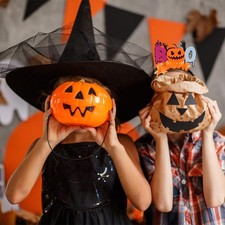 1 Pack, Cute Pumpkin BOO Halloween Headbands for Women Men Girls Boy Halloween
