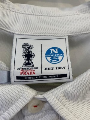 North Sails 36th America's Cup Prada Polo Shirt White Men's M 45