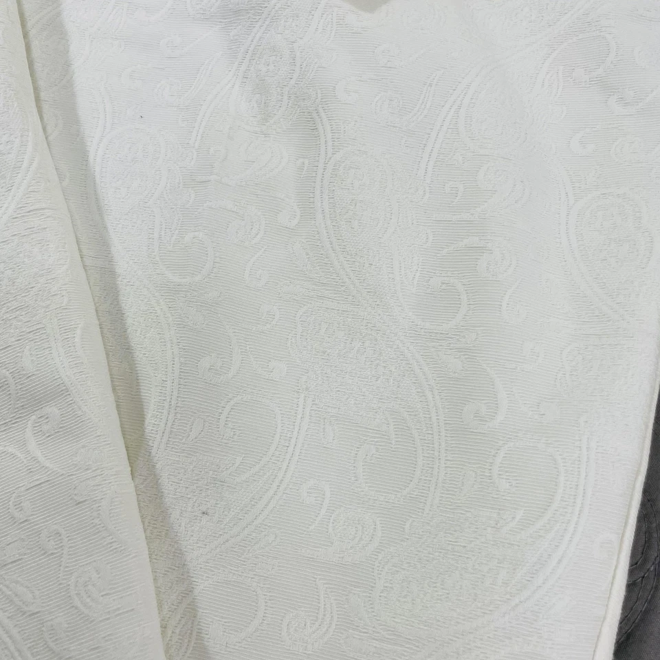 D&G Dolce Gabbana Pants Womens 32 46 White Paisley Jacquard Made Italy Designer - Image 2 of 4