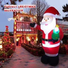 8 FT Christmas Inflatables Outdoor Decorations, Giant Inflatable Santa Claus
