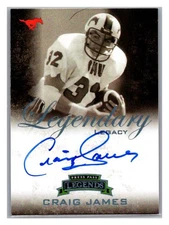 2008 Press Pass Legends  Craig James #LL-CJ Platinum Signatures /25 Auto TD0767