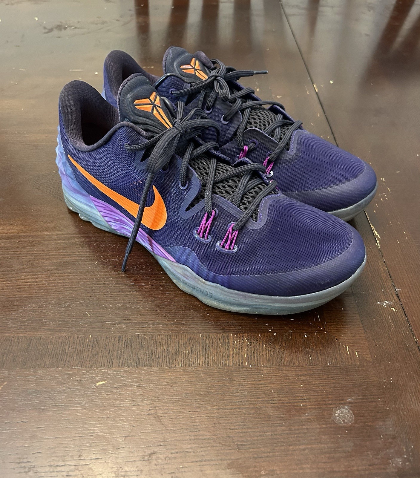 SAOLA Scarpe sneakers uomo Nike Zoom Kobe Venomenon 5 Court viola taglia 10 5